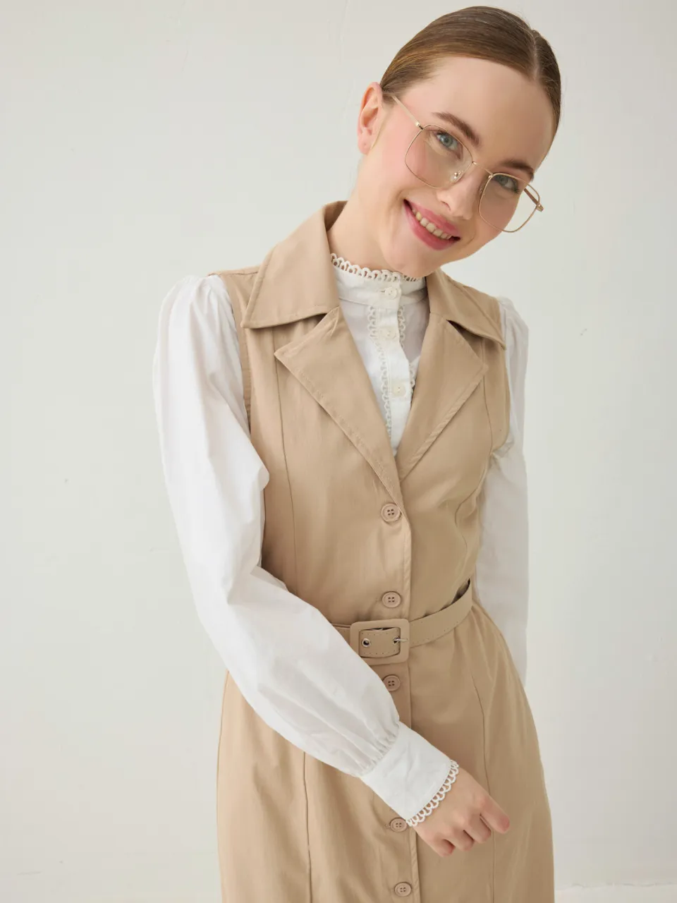 Modest Dress Benin beige, foto 2