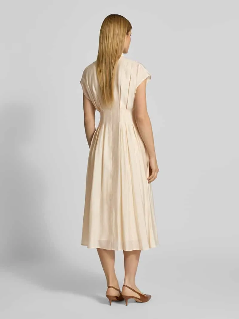 Jake*s Collection overhemdjurk met Knoopsluiting beige, foto 3