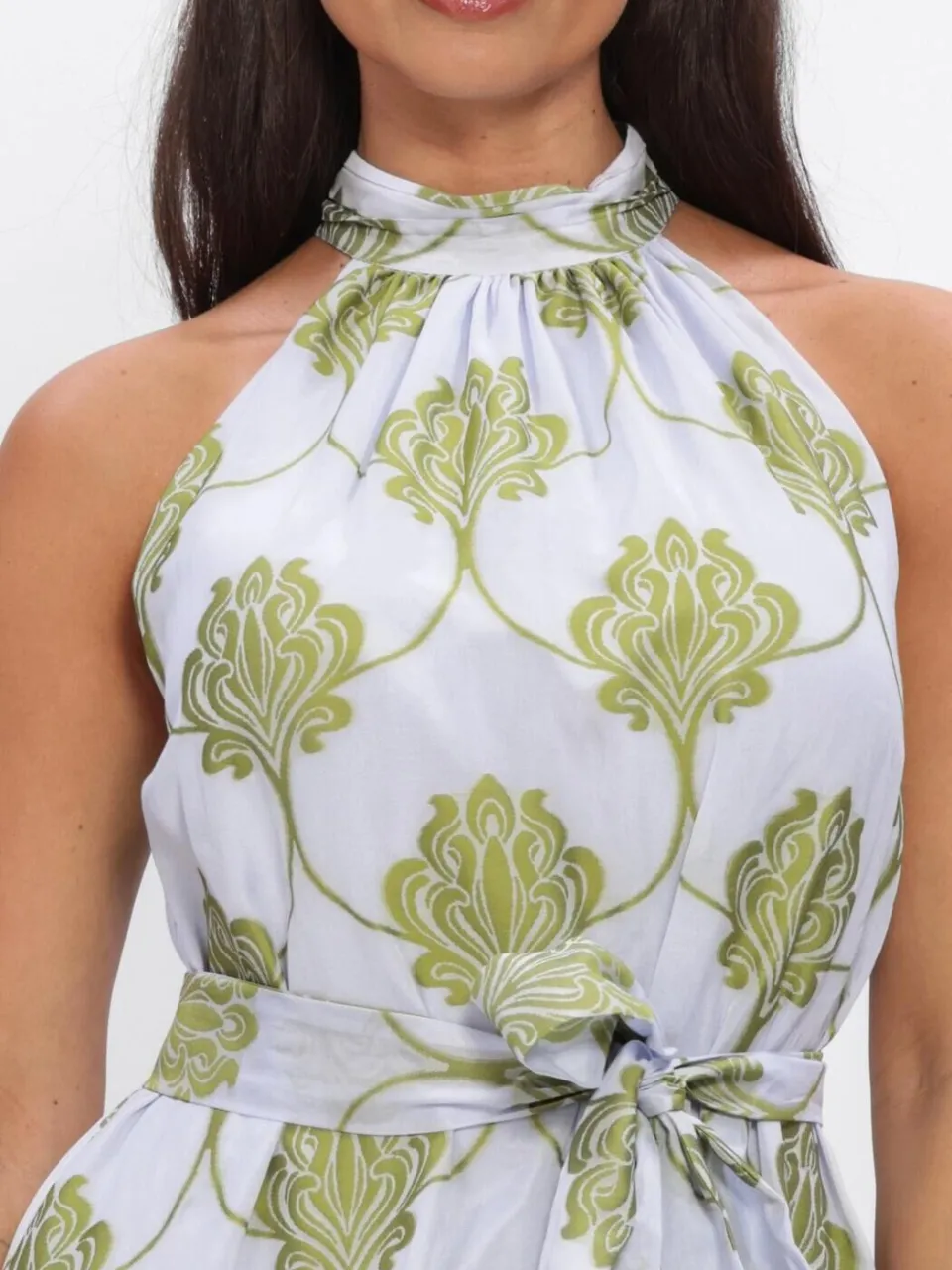 AMAYA Amsterdam Lucia maxi jurk lichtblauw, foto 3