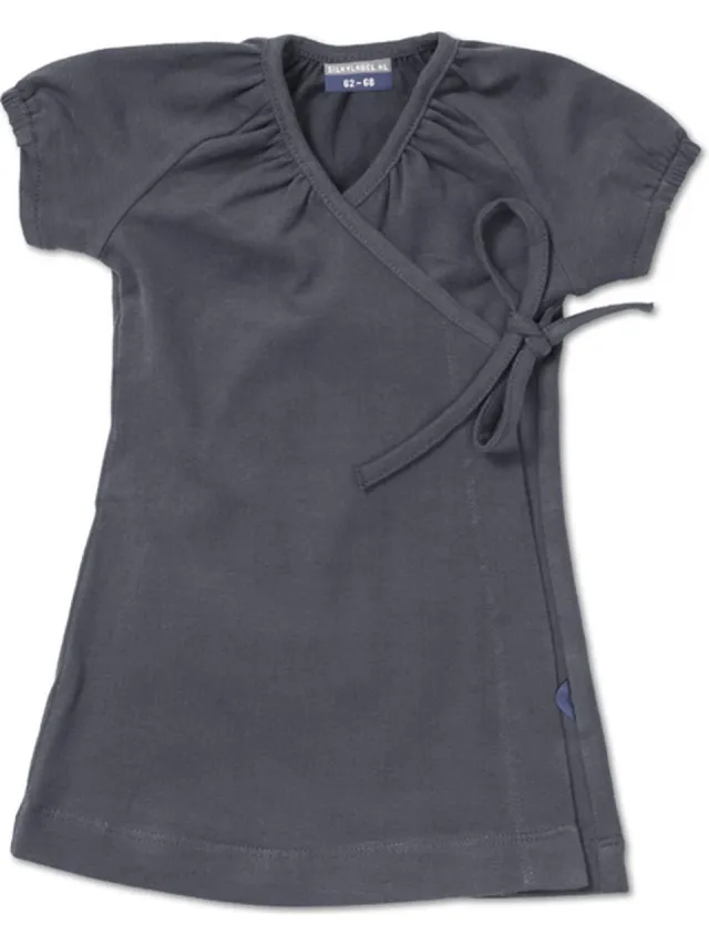 Silky Label jurkje glacier grey - korte mouw - grijs