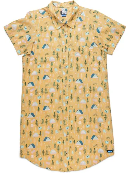 KAVU Women's Girl Party Dress - Jurk, beige