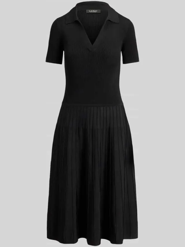 Lauren Ralph Lauren Vrijetijdsjurk van viscosemix zwart, foto 2