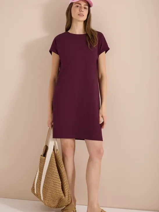 cecil Knielange jersey jurk Rood