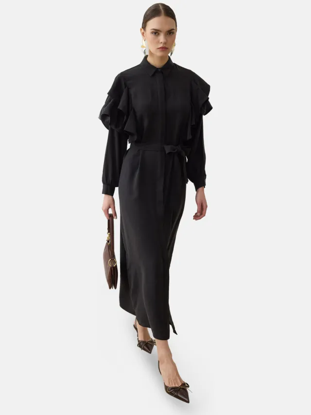 Refka Modest Dress Refka Zwart