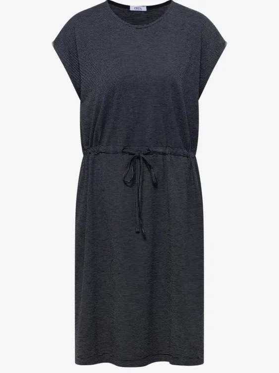 cecil Gestreepte jersey jurk blauw, foto 4