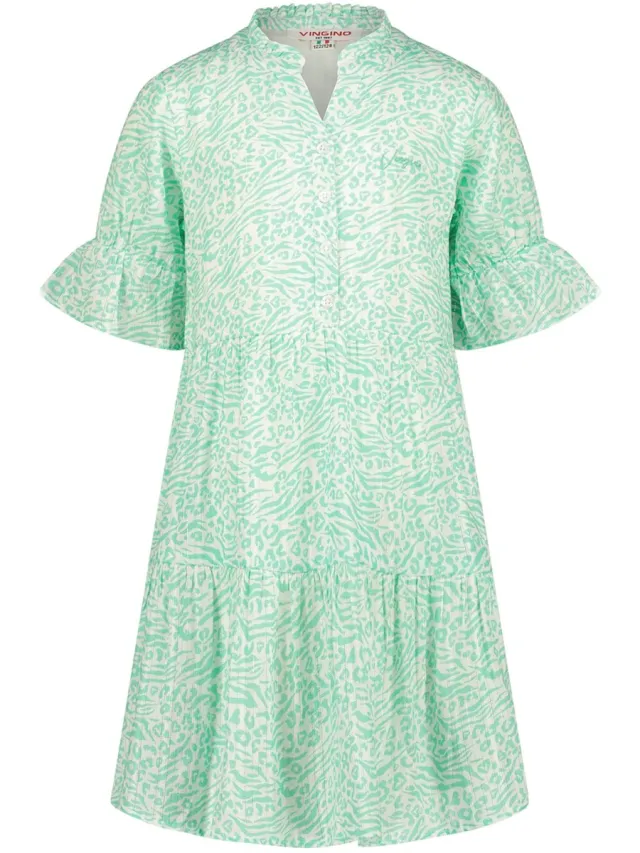 Vingino Midi Dress Pemmelie Meisjes Jurk - Tropic mint