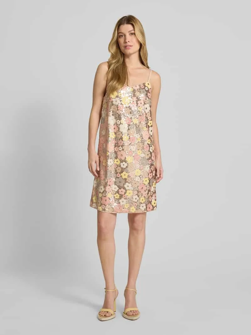 Yas Knielange jurk met pailletten, model 'LALEA' Roze