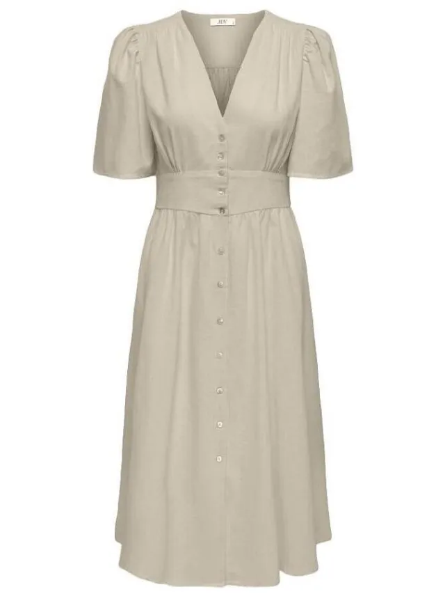 JDY Midi-jurken JDY Nora 2/4 Midi Beige