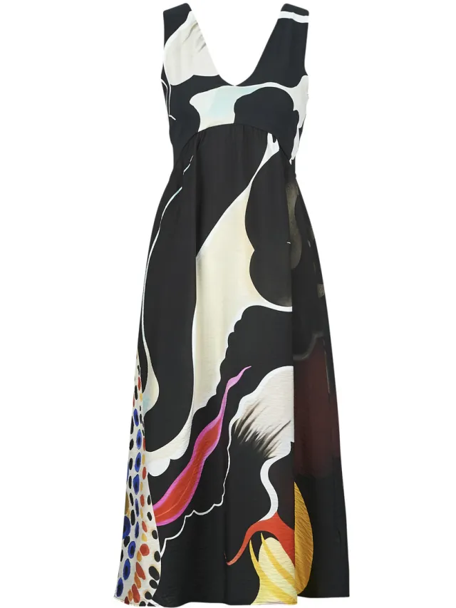 Desigual Lange Jurk Desigual JAPAN OPART LACROIX Multicolour