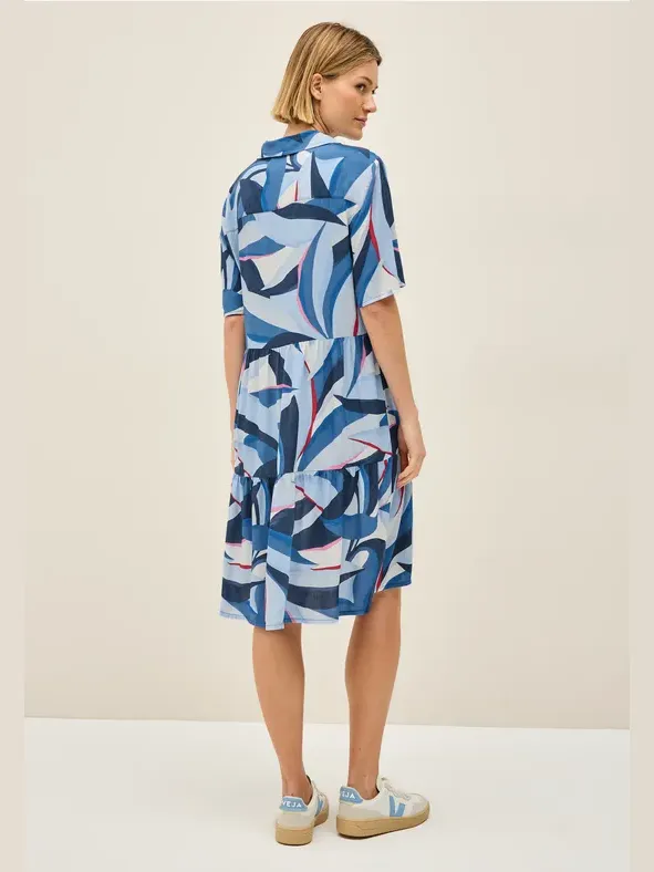 cecil Jurk met volants blauw, foto 2