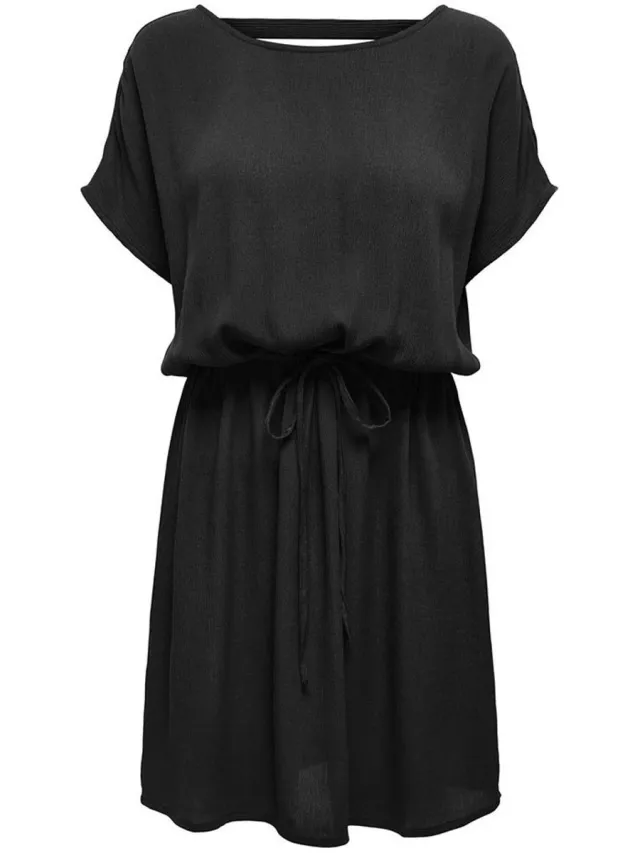 Only ONLCHIARA S/S BACK STRAP SH DRESS EX PTM - Dames - Mini jurken Black