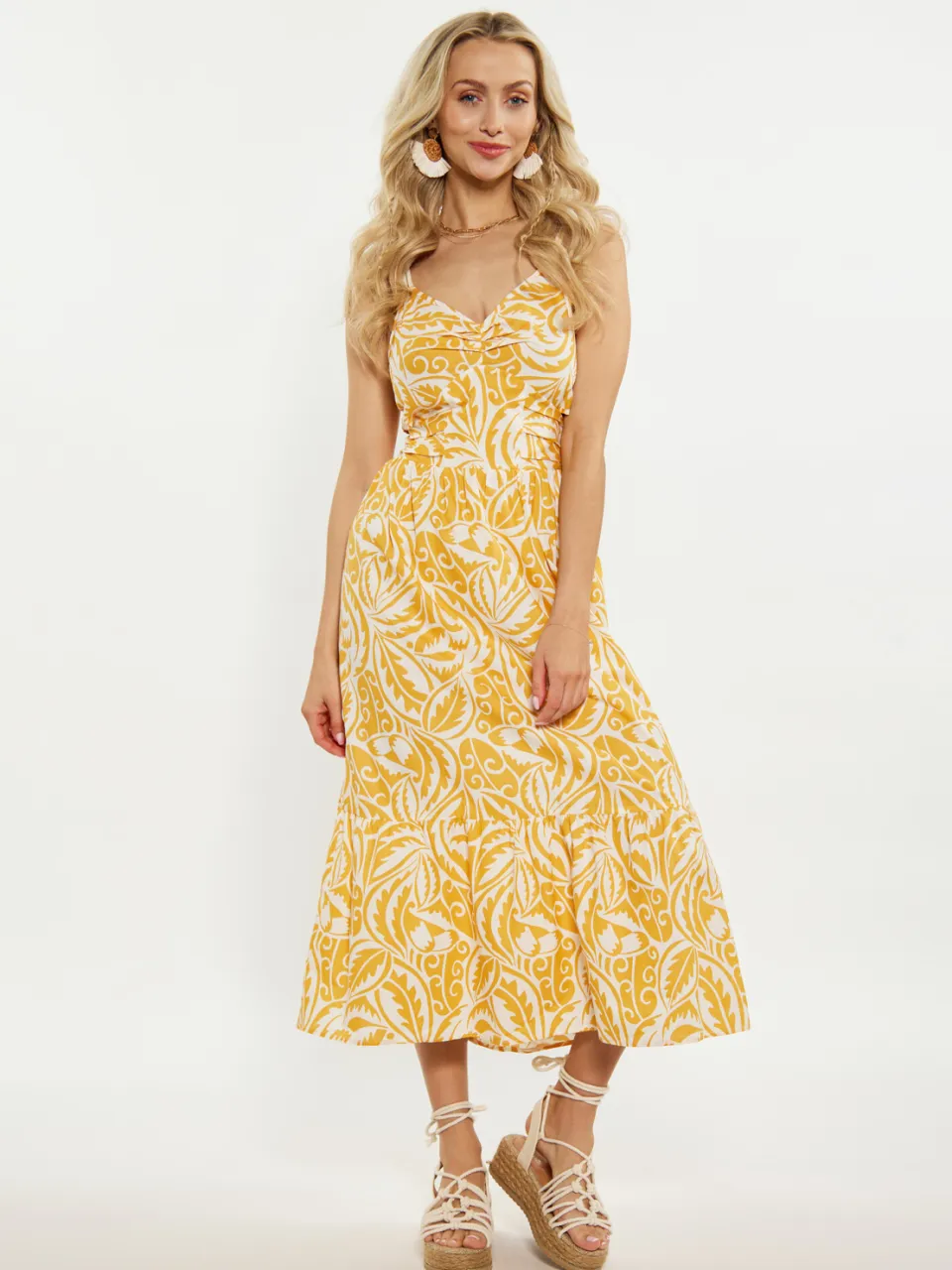 IZIA Jurk Dames geel