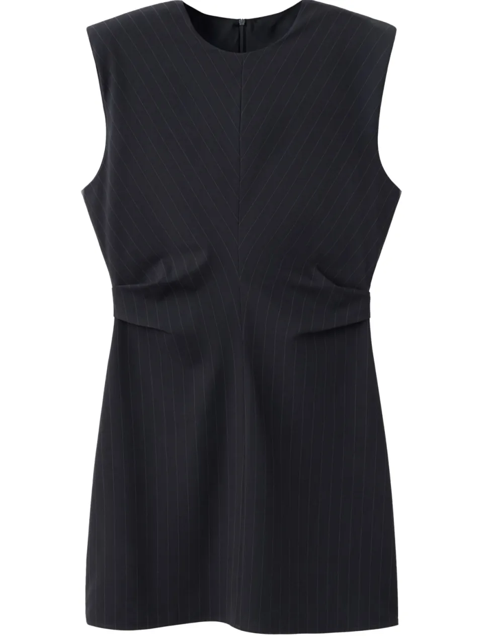 Mango mini jurk met krijtstreep - donkerblauw, foto 2