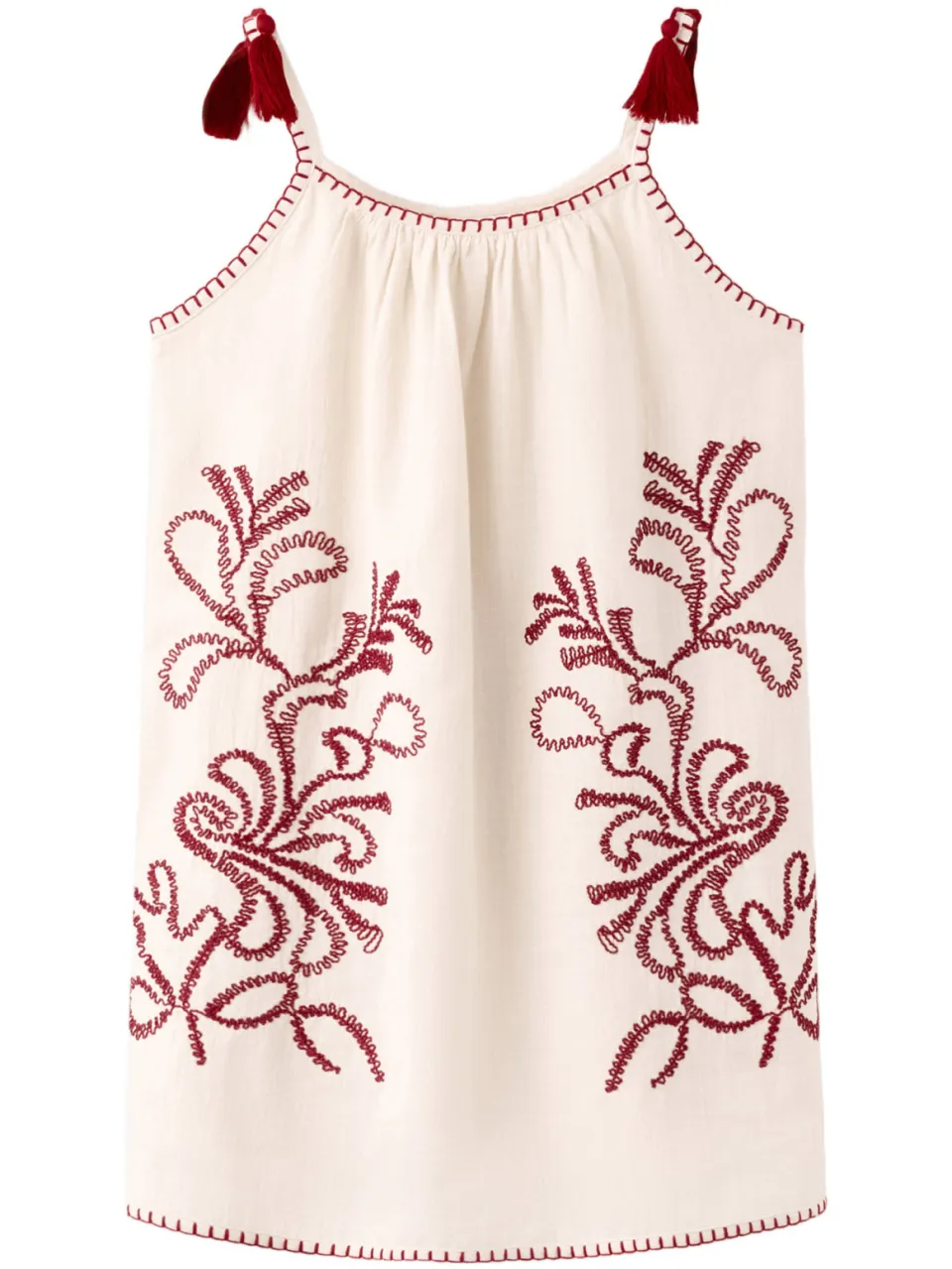Mango zomerjurk met borduursels ecru, foto 2