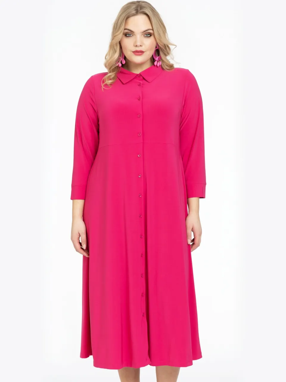 Yoek Lange blouse-jurk | Roze, foto 2