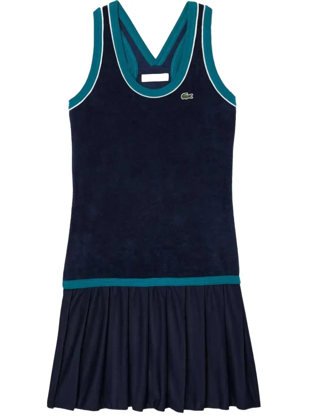 Lacoste Dames/Dames French Terry Slim Dress met gekruiste rug (Blauw), foto 2
