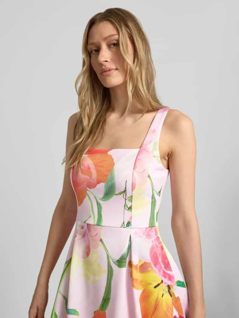 Lipsy Cocktailjurk met allover-look felroze, foto 5