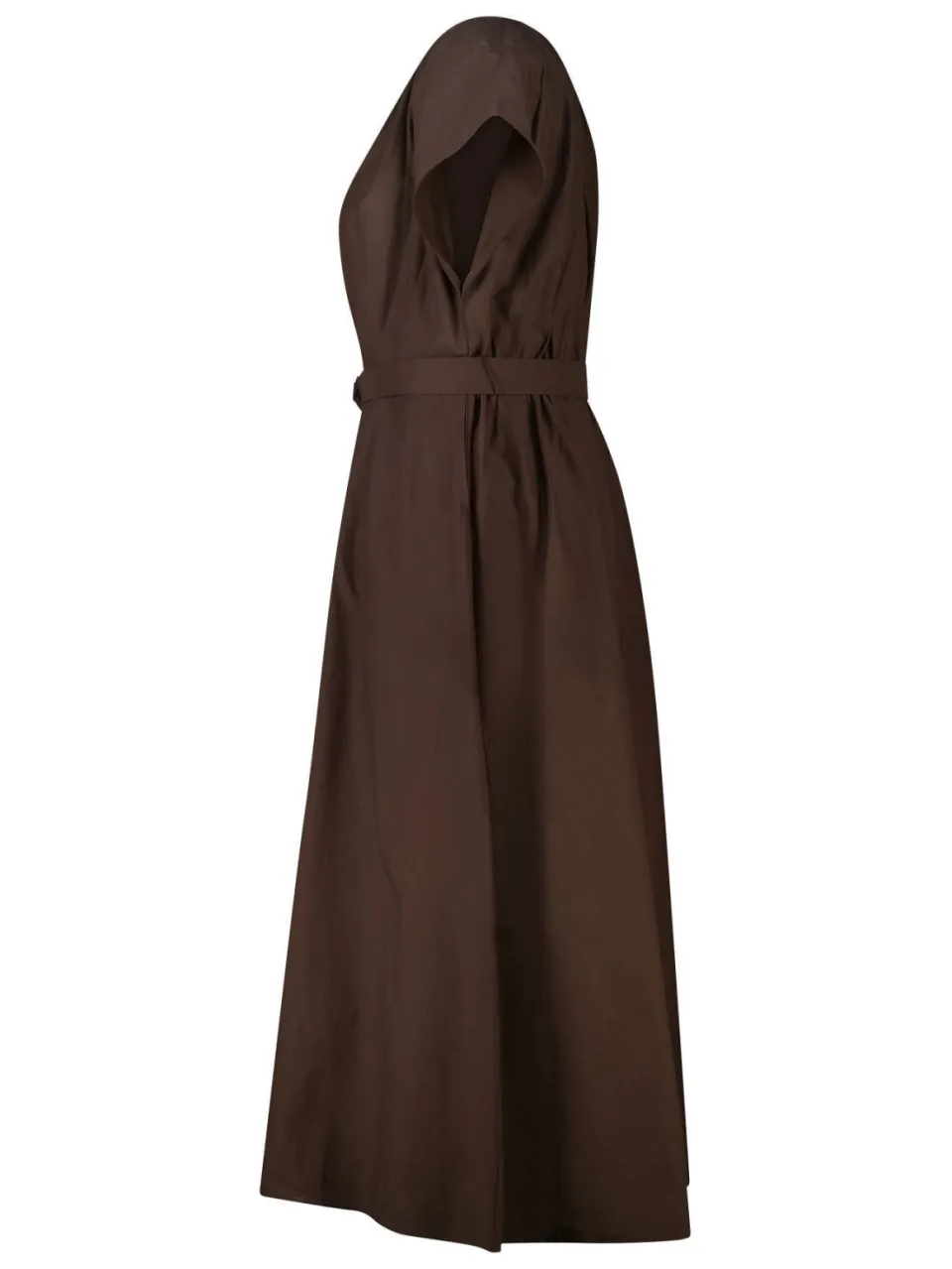 MS Mode Plus Size midi jurk met ceintuur - bruin, foto 2