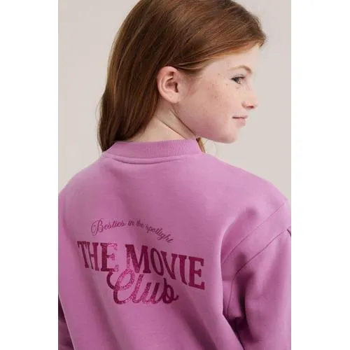 WE Fashion sweatjurk met backprint roze, foto 4