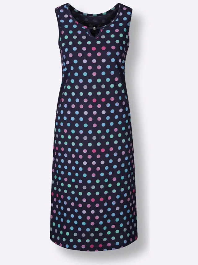 Zomerjurk marine/magenta bedrukt, foto 2