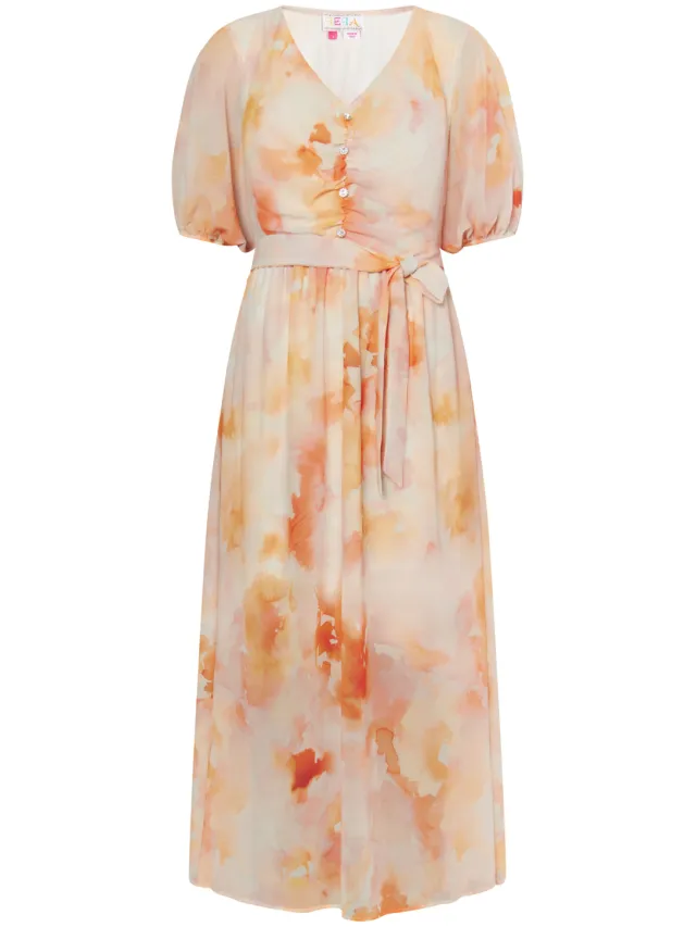 IZIA Jurk Dames Oranje Veelkleurig, foto 2
