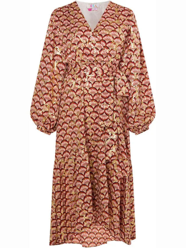 IZIA Maxi-jurk met print Camel Veelkleurig