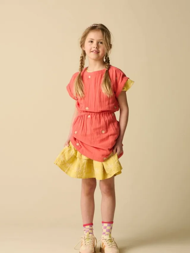 Sissy-Boy Oranje jurk met embroidery