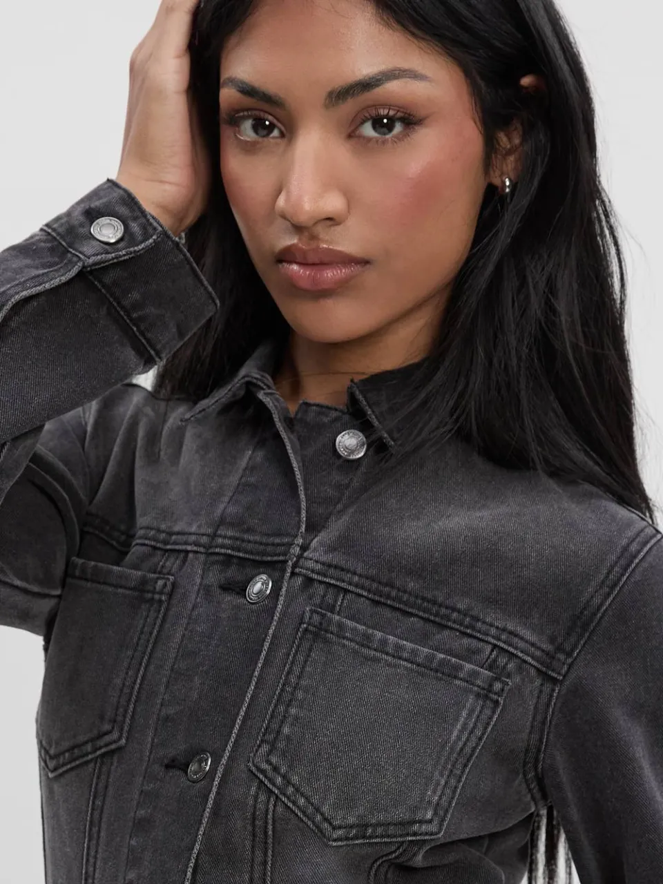boohoo Dames Western Denim Minijurk, foto 4
