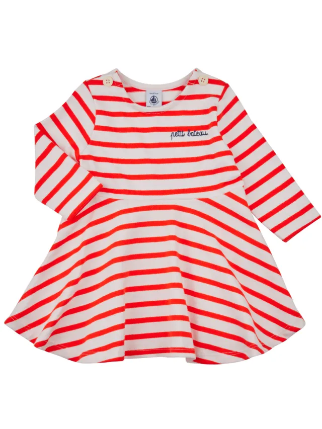 Petit Bateau Korte Jurk Petit Bateau BODET Rood