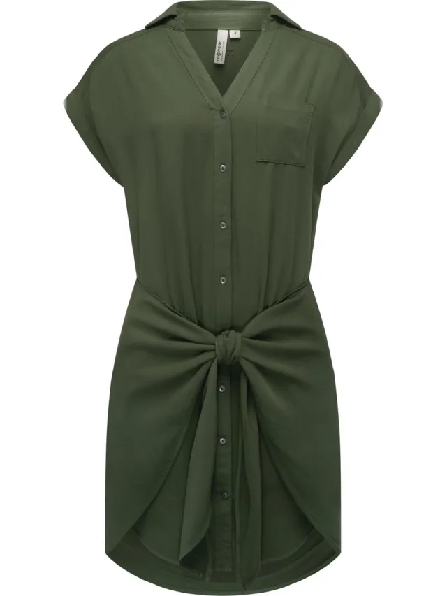Ragwear Dames Blouse jurk Dark Olive