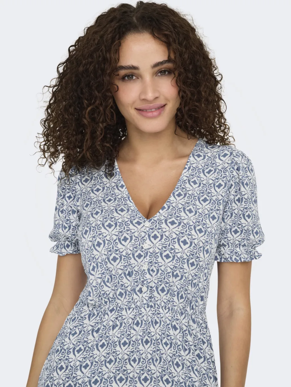 Only maxi jurk blauw, foto 4