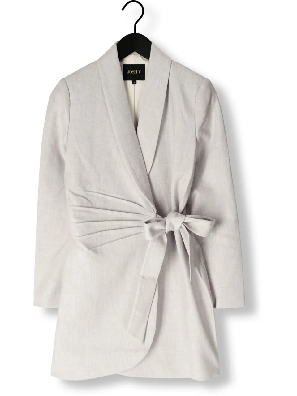 JOSH V Dames Jurken Jv Bonita Wrap Dress - Lichtgrijs, foto 2