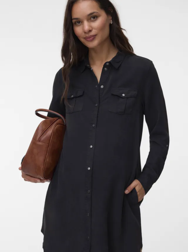 Vero Moda Maternity zwangerschapsjurk zwart