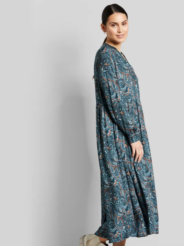 Bugatti Damen Blousejurk met paisleymotief Blauw