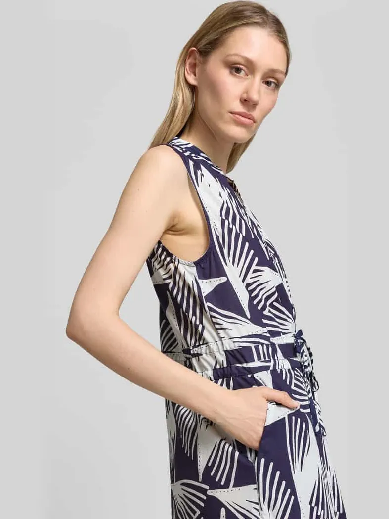 GUIDO MARIA KRETSCHMER WOMAN Overhemdjurk met V-hals en strikceintuur model 'Lani' blauw, foto 3