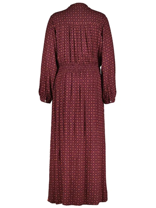 Didi Dames Dress Chosen Burgundy Dusk print