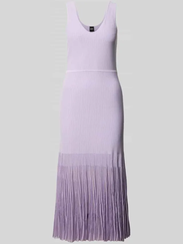 Boss Tricotjurk van ribtricot lila, foto 2