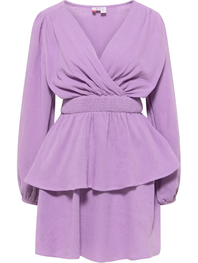IZIA Mini Dress gaya lila, foto 2