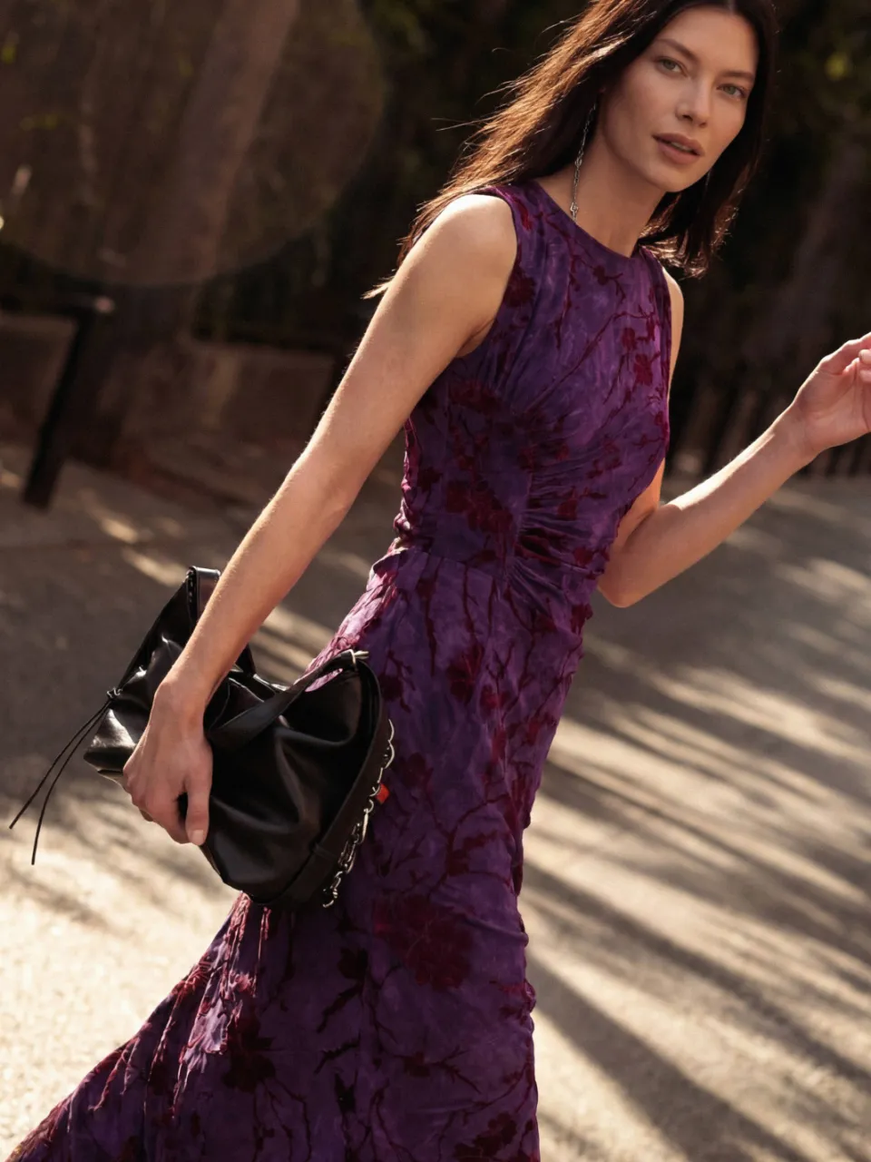 Desigual Alina midi jurk paars, foto 3