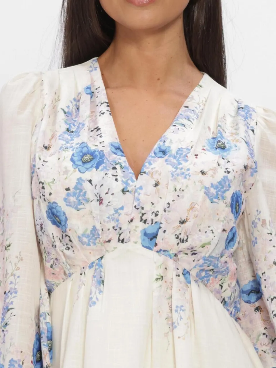 NEO NOIR Dames Jurken Silfi Flower Print Dress - Gebroken Wit, foto 3