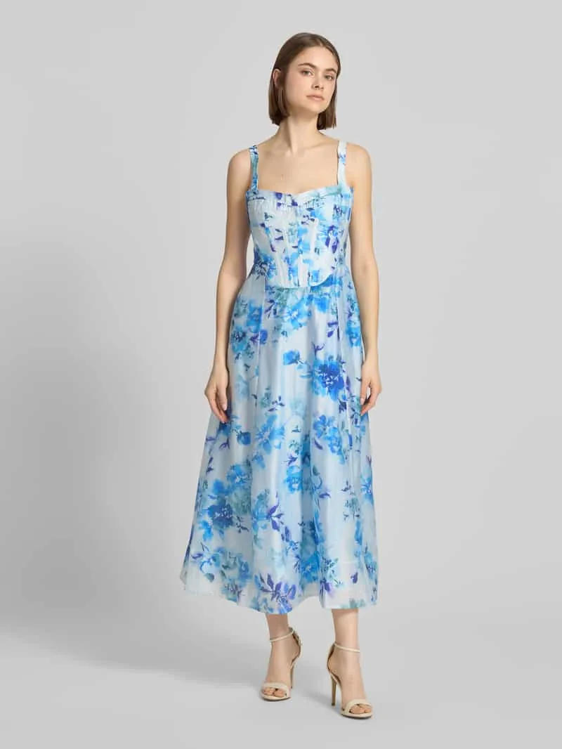 bardot Midi-jurk van lyocellmix model 'Lilah' Geel