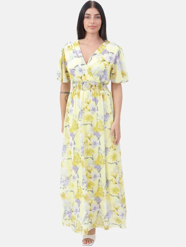 Elara Maxikleid Gelb