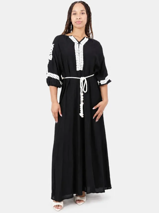Elara Maxikleid Schwarz