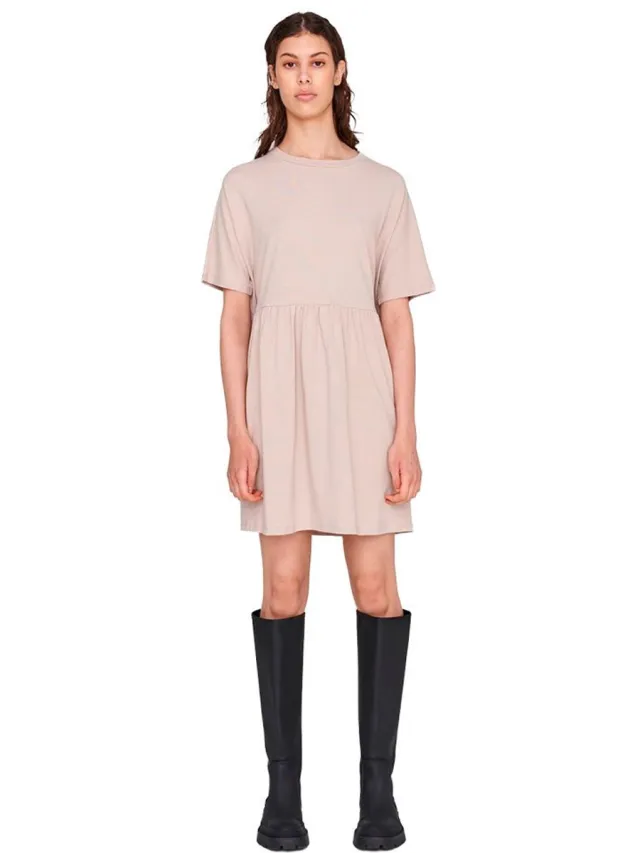 Noisy May Kerry Korte Mouwen Korte Jurk Roze XL Vrouw Chateau Gray