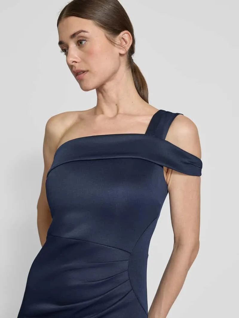 Lipsy Avondjurk met one shoulder-band marineblauw, foto 3