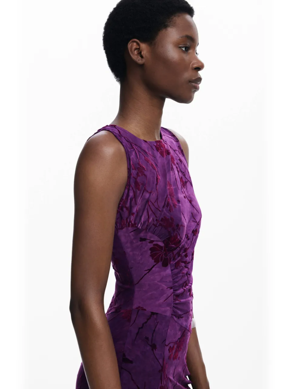 Desigual Alina midi jurk paars, foto 6