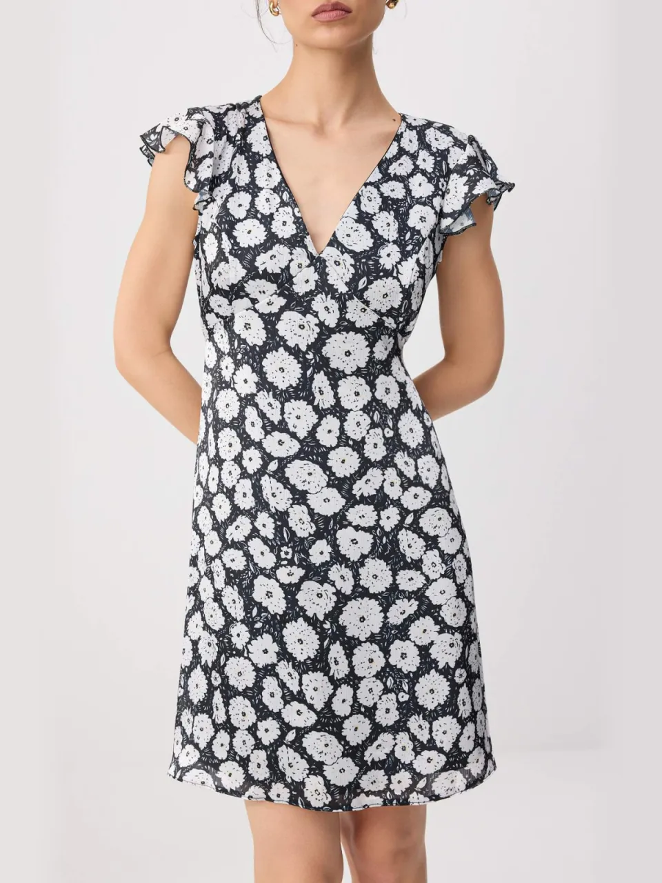 Trendyol TRENDYOLMİLLA Dames Meerkleurig Bloemen Kort / Mini Kort Skater Jurken veelkleurig, foto 2