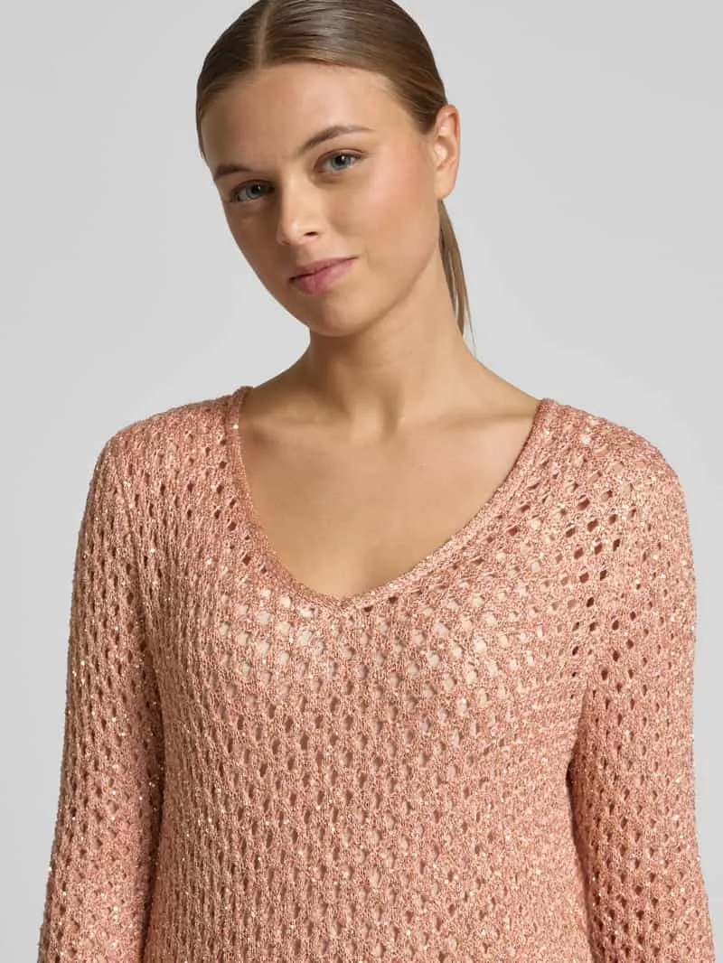 Marc Cain midi-jurk met wol rosé, foto 4