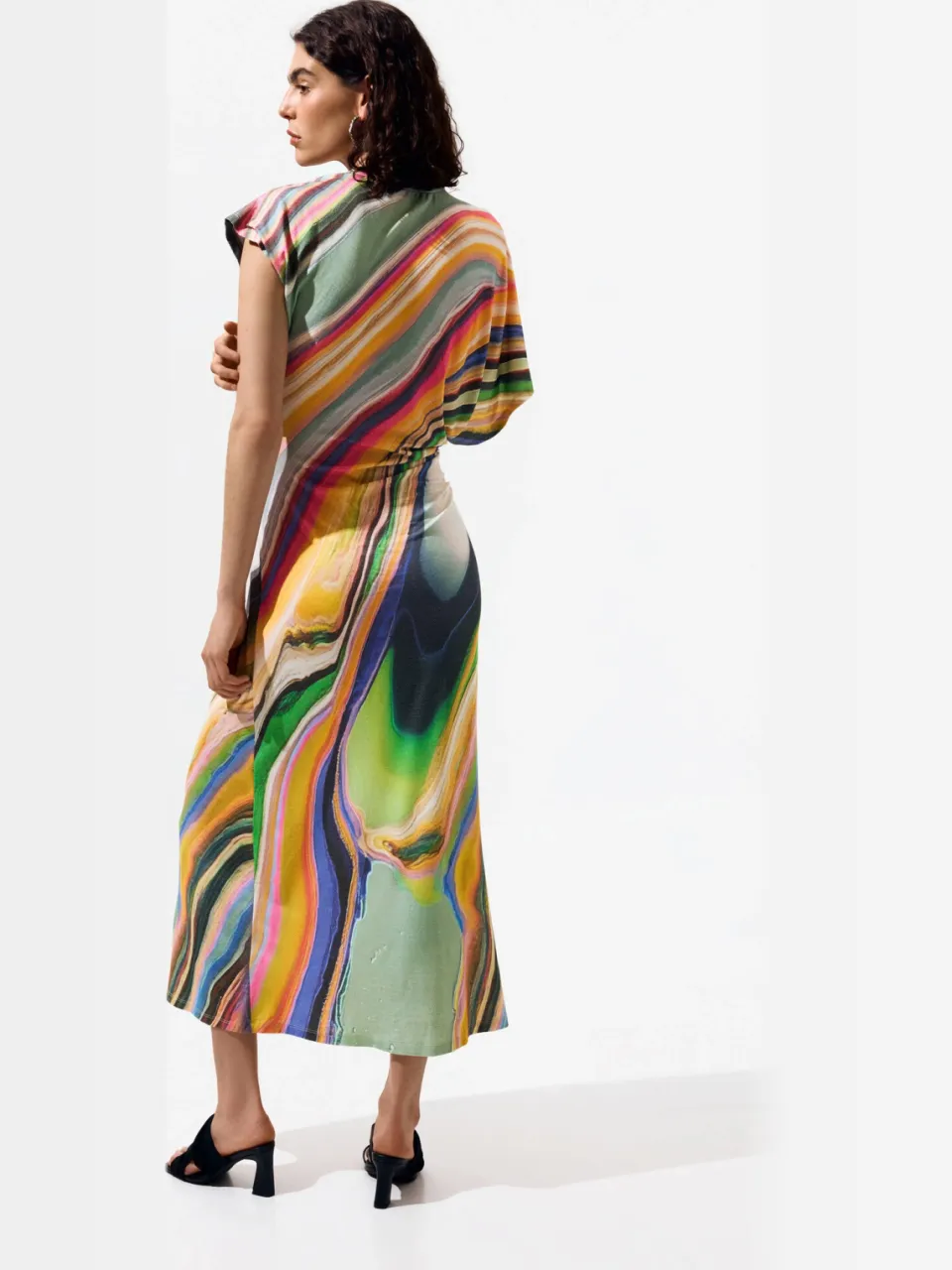 Desigual midi jurk multi, foto 3