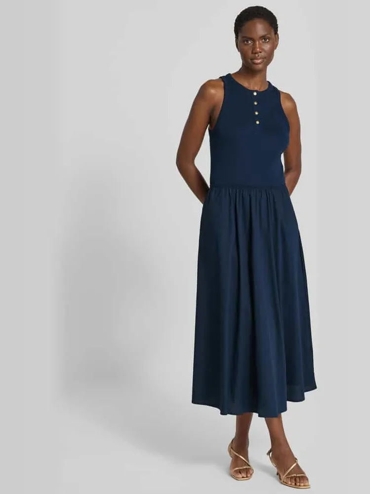 Tommy Hilfiger A-lijn vrijetijdsjurk van puur katoen Marineblauw
